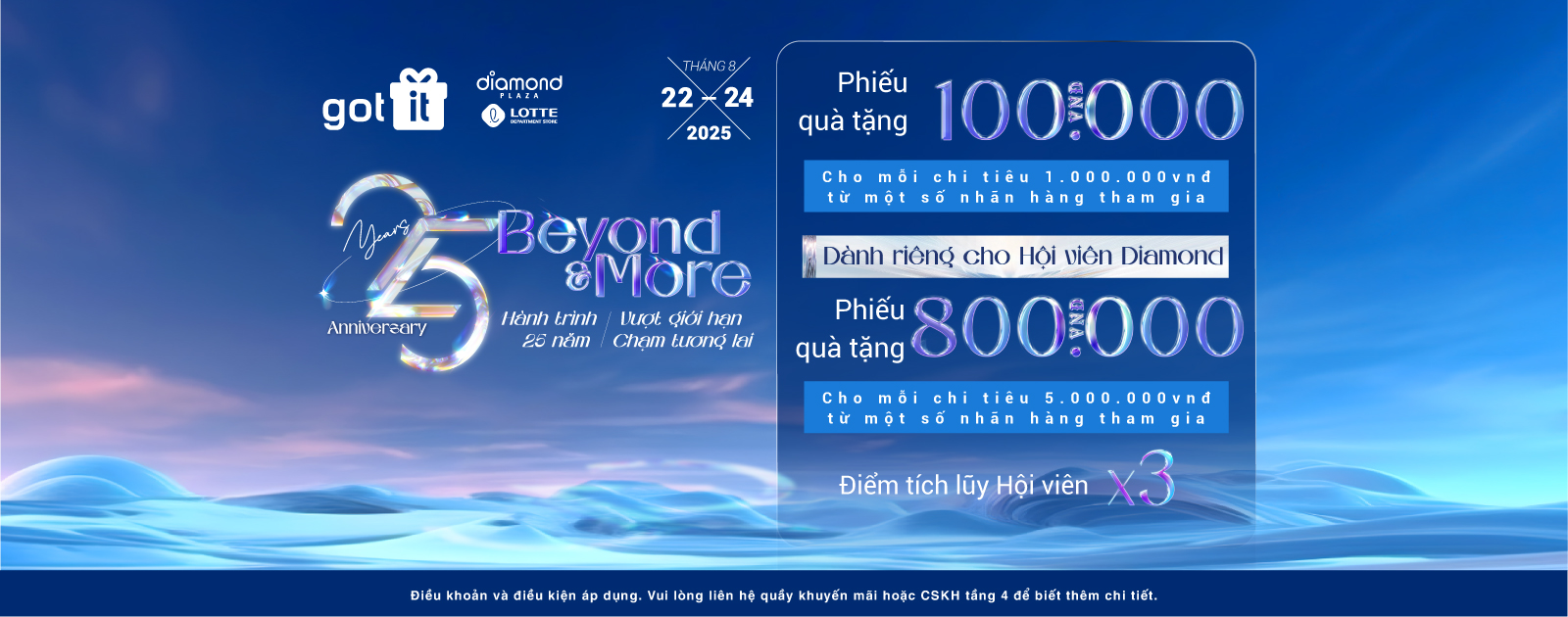 Mừng sinh nhật Diamond Plaza 25 năm