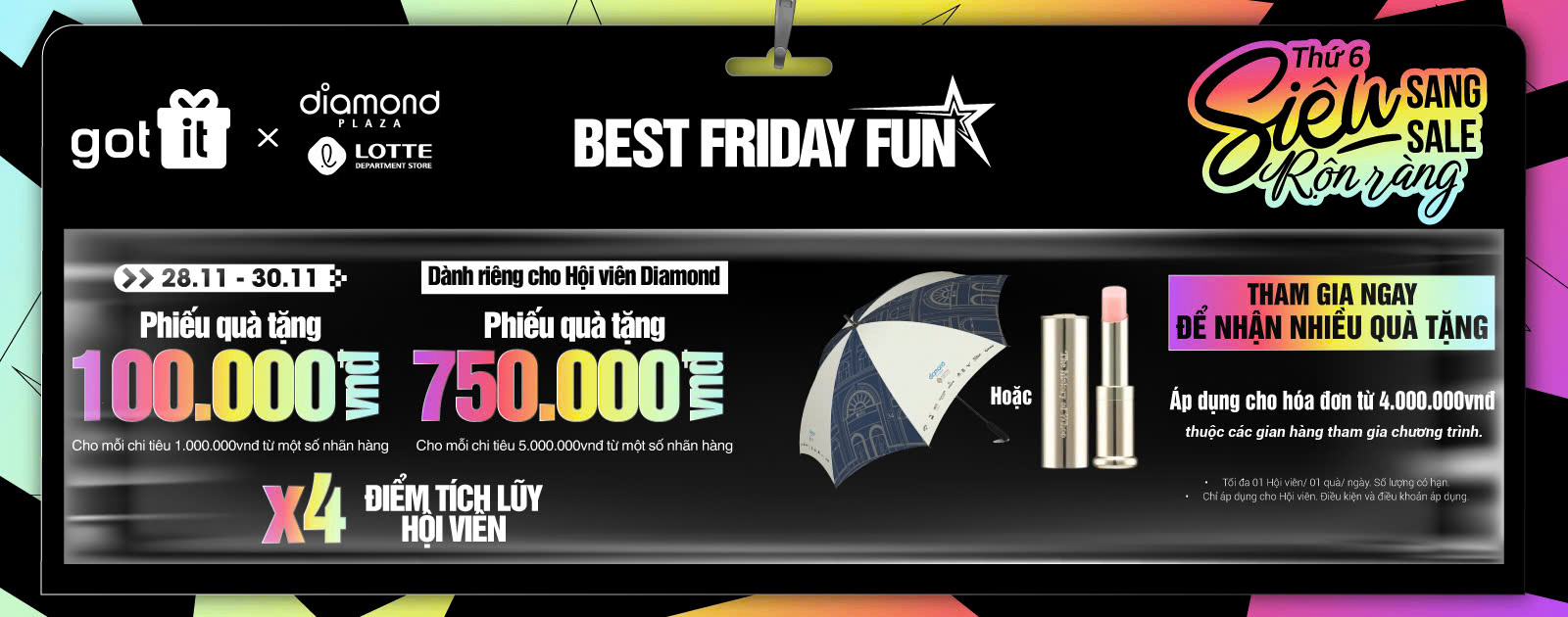 Siêu sale rộn ràng tại Diamond Plaza