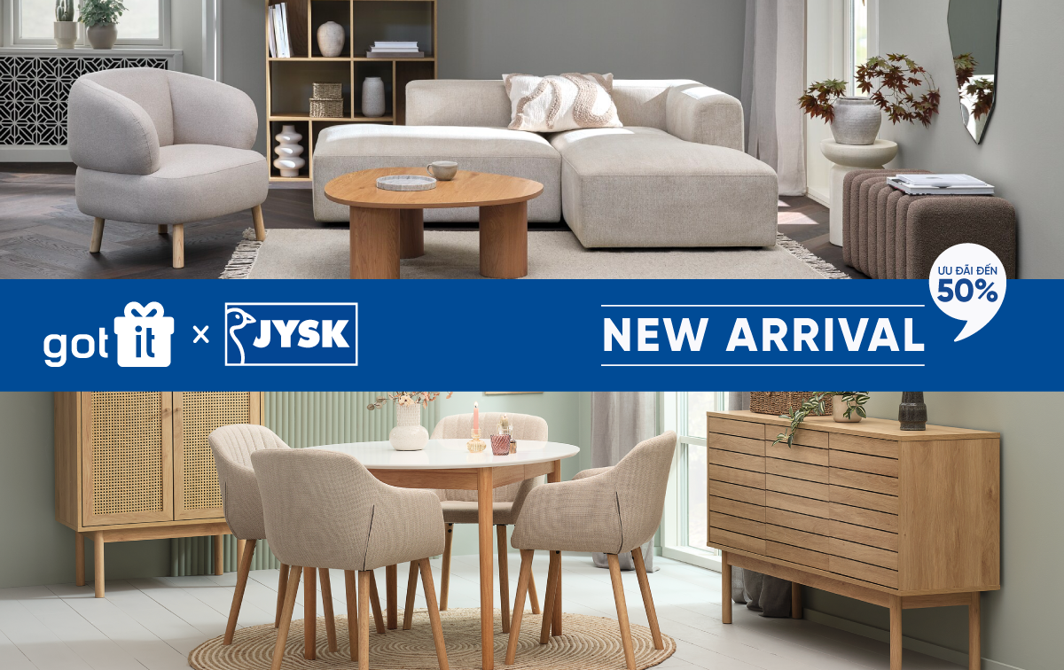 Ưu đãi đến 50% cùng JYSK