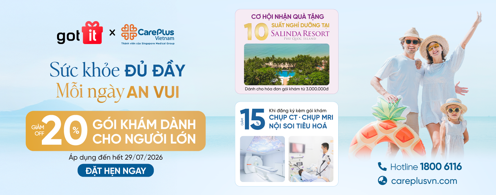 Giảm 20% gói khám cho người lớn